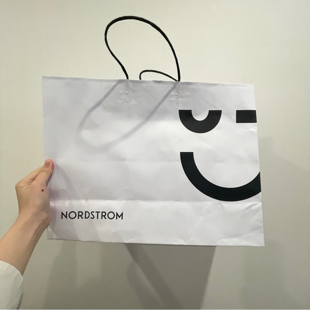 Nordstrom White Shopping Bag
